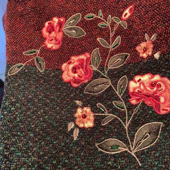 Napa Valley Vintage Large Jacket with bead/floral detail - Picture 7 of 8